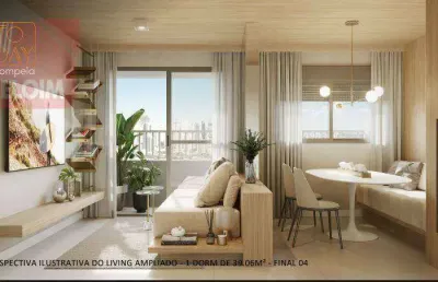 Apartamento com 2 dormitórios à venda, 38 m² por r$ 516.627,56 - perdizes - são paulo/sp