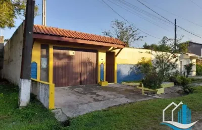 Casa de praia para venda em itanhaém, estancia de santa cruz, 3 dormitórios, 1 suíte, 2 banheiros, 5 vagas