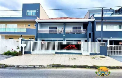 Espetacular casa duplex c/ 400m2, frente mar em matinhos/pr, balneário inajá.