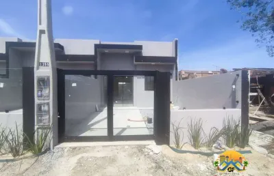 Oportunidade casa nova financiável - r$265mil - praia de matinhos/pr!