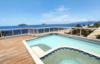Cobertura com 4 dormitórios à venda, 244 m² por r$ 3.700.000,00 - camboinhas - niterói/rj