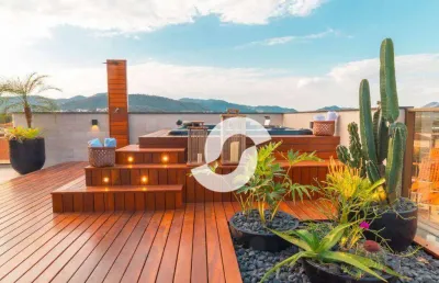 Cobertura à venda, 303 m² por r$ 5.500.000,00 - camboinhas - niterói/rj