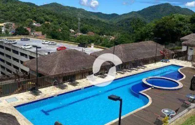 Apartamento com 3 dormitórios, suíte e varanda gourmet 65 m² - venda por r$ 330.000, rio do ouro - são gonçalo/rj