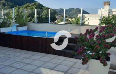 Cobertura com 4 dormitórios à venda, 185 m² por r$ 995.000,00 - piratininga - niterói/rj