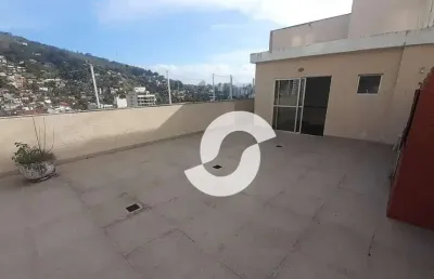 Cobertura com 2 dormitórios à venda, 147 m² por r$ 460.000,00 - vital brasil - niterói/rj