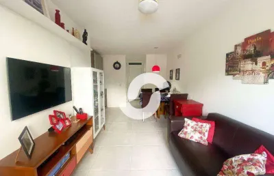 Apartamento com 2 dormitórios à venda, 62 m² - santa rosa - niterói/rj