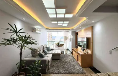 Cobertura com 3 dormitórios à venda, 230 m² por r$ 2.300.000,00 - icaraí - niterói/rj
