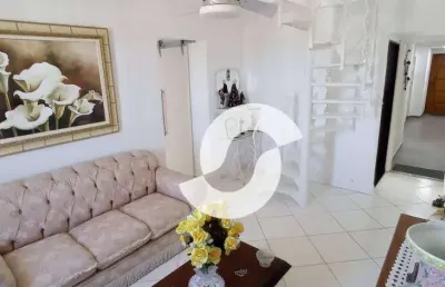 Cobertura com 3 dormitórios à venda, 140 m² por r$ 470.000,00 - fonseca - niterói/rj