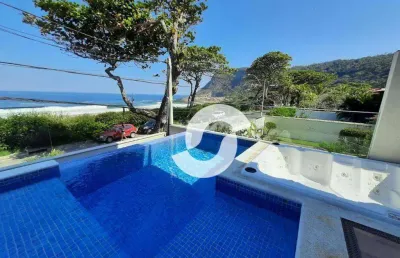 Praia de itacoatiara, frente mar! - mansão nova, em estilo contemporâneo. 4 suítes!