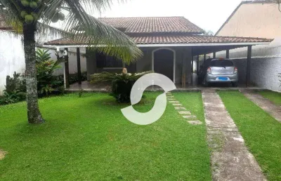 Excente casa linear em terreno plano de 480m² com 3 dormitórios à venda, 229 m² por r$ 700.000 - barroco (itaipuaçu) - maricá/rj