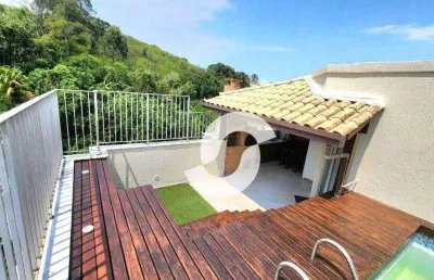 Cobertura com 3 dormitórios à venda, 200 m² por r$ 850.000,00 - ingá - niterói/rj
