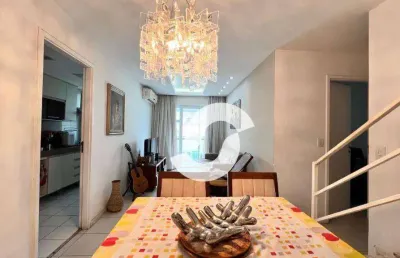 Cobertura à venda, 185 m² por r$ 1.050.000,00 - itaipu - niterói/rj