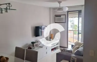 Apartamento com 2 dormitórios à venda, 80 m² por r$ 745.000,00 - santa rosa - niterói/rj