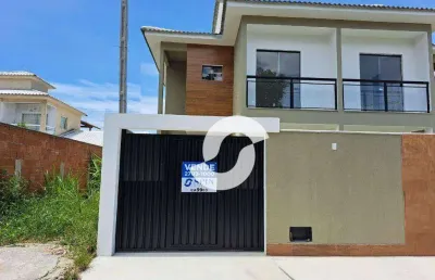 Casa com 2 dormitórios à venda, 72 m² por r$ 360.000,00 - jardim atlântico oeste - maricá/rj