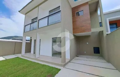 Casa com 2 dormitórios à venda, 72 m² por r$ 360.000,00 - jardim atlântico oeste - maricá/rj