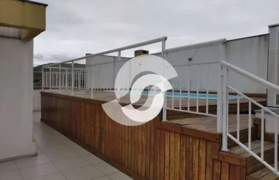 Cobertura à venda, 110 m² por r$ 450.000,00 - barro vermelho - são gonçalo/rj