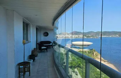 Excelente apartamento com 4 dormitórios à venda, 190 m² por r$ 2.990.000 - boa viagem - niterói/rj