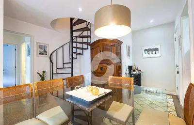 Cobertura duplex  , 3 quartos e 2 vagas.localizada em travessa com guarita, 170 m² por r$ 1.170 .000 - icaraí - niterói/rj