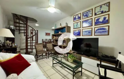 Cobertura com 4 dormitórios à venda, 200 m² por r$ 1.800.000,00 - icaraí - niterói/rj