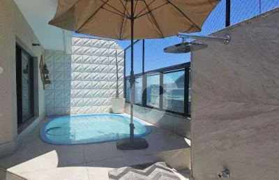 Cobertura com 3 dormitórios à venda, 178 m² por r$ 1.690.000,00 - charitas - niterói/rj