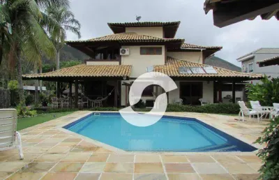 Casa com 4 dormitórios à venda, 424 m² por r$ 4.100.000,00 - itaipu - niterói/rj
