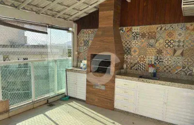 Cobertura com 3 dormitórios à venda, 198 m² por r$ 1.300.000,00 - itaipu - niterói/rj