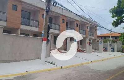Casa com 2 suítes à venda na praia de cordeirinho, 77 m² por r$ 380.000 - cordeirinho - maricá/rj