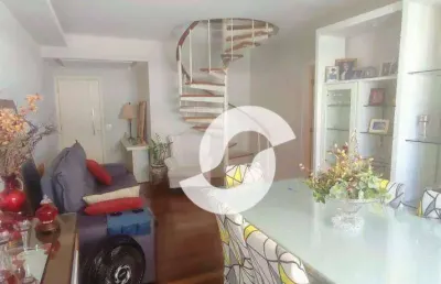 Cobertura com 4 dormitórios à venda, 210 m² por r$ 1.779.900,00 - icaraí - niterói/rj