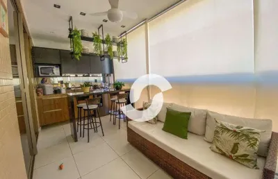 Apartamento com 3 dormitórios à venda, 190 m² por r$ 2.000.000,00 - piratininga - niterói/rj