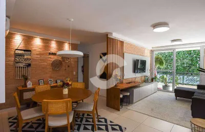 Apartamento lindo 4 dormitórios mobiliado, venda por r$ 1.850.000,00 - camboinhas - niterói/rj