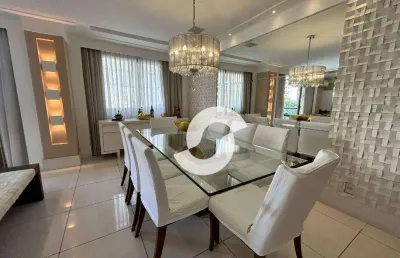 Apartamento com 4 dormitórios à venda, 180 m² por r$ 1.800.000 -porteira fechada icaraí - niterói/rj