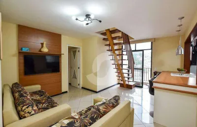 Cobertura com 3 dormitórios à venda, 130 m² por r$ 730.000,00 - icaraí - niterói/rj