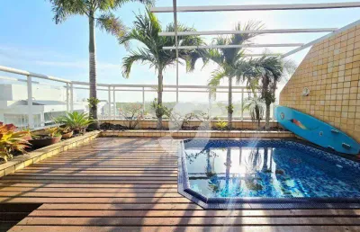 Cobertura com 3 dormitórios à venda, 160 m² por r$ 1.200.000,00 - itaipu - niterói/rj