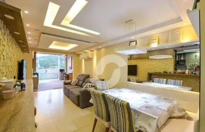 Cobertura com 2 dormitórios à venda, 103 m² por r$ 765.000 - pendotiba - niterói/rj