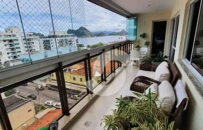 Apartamento à venda, 156 m² por r$ 1.800.000,00 - charitas - niterói/rj