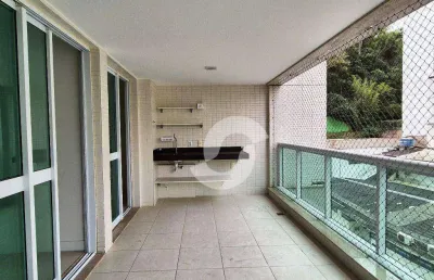 Praia de icaraí - 4 quartos (3 suítes) 2 vagas - prédio luxuoso, r$ 2.490.000 - pé na areia, lazer completo. entrar e morar!