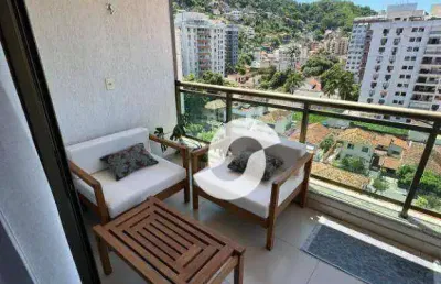 Apartamento com 2 dormitórios à venda, 67 m² por r$ 600.000,00 - santa rosa - niterói/rj