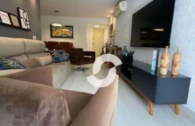 Apartamento com 3 dormitórios à venda, 100 m² por r$ 790.000,00 - icaraí - niterói/rj