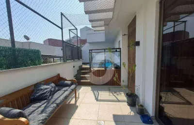 Cobertura com 2 dormitórios à venda, 134 m² por r$ 995.000,00 - santa rosa - niterói/rj
