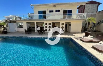 Casa de alto padrão com 6 quartos à venda, 602 m² por r$ 6.900.000 - camboinhas - niterói/rj