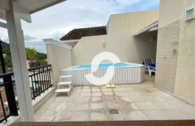 Cobertura à venda, 252 m² por r$ 1.650.000,00 - itaipu - niterói/rj