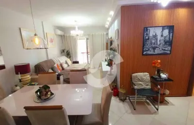 Apartamento à venda 3 quartos, varanda, 1 vaga, andar alto, 110m², em icaraí - niterói, rj