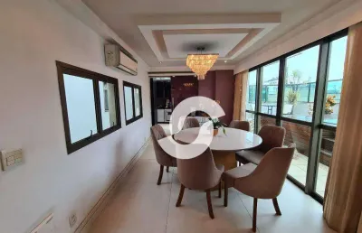 Cobertura com 4 dormitórios à venda, 420 m² por r$ 6.000.000,00 - icaraí - niterói/rj