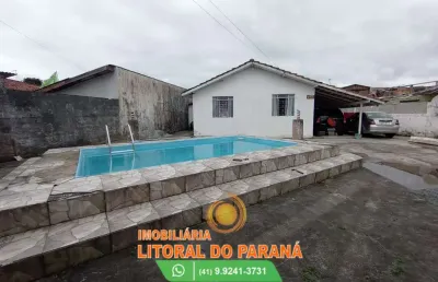 Casa 3 quartos com piscina - balneário canoas - pontal do paraná