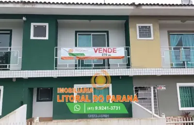 Casa sobrado padrão - 2 quartos com suíte - balneário shangri-lá - pontal do paraná
