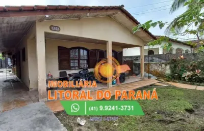 Casa padrão - 3 quartos c/ 1 suíte - terreno 12 x 40 - balneário leblon - pontal do paraná
