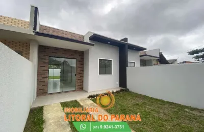 Casas 2 quartos com suite - balneário gaivotas - matinhos