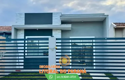 Casa geminada - 2 quartos sendo 1 c/ suíte - balneário monções - pontal do paraná