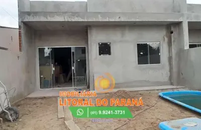Casa alto padrão 2 dormitórios,1 suite e piscina à venda em baln.shangrila pontal do paraná