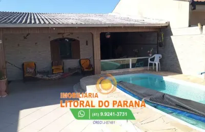 Casa de alvenaria 4 quartos à venda baln. praia de leste, pontal do paraná/pr